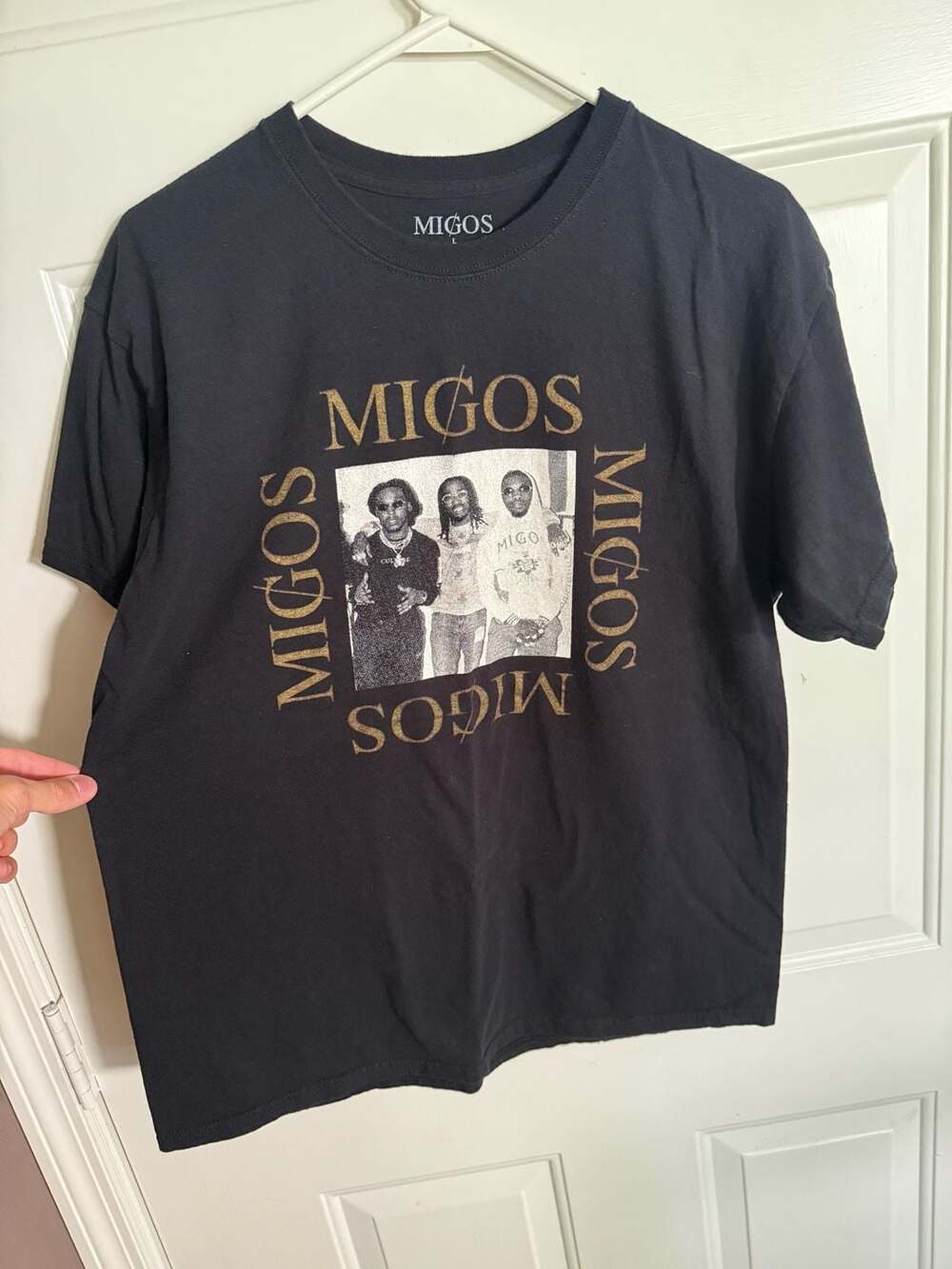 Migos Graphic T-Shirt Black Size L